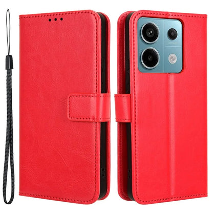 For Xiaomi Redmi Note 13 Pro 5G / Poco X6 5G Case PU Leather Phone Stand Cover