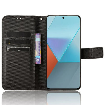 For Xiaomi Redmi Note 13 Pro 5G / Poco X6 5G Phone Case Anti-Scratch Shell Magnetic PU Leather Wallet Phone Cover