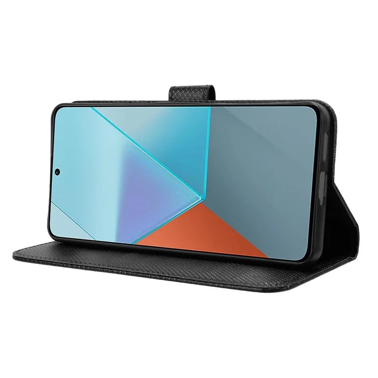 For Xiaomi Redmi Note 13 Pro 5G / Poco X6 5G Phone Case Anti-Scratch Shell Magnetic PU Leather Wallet Phone Cover