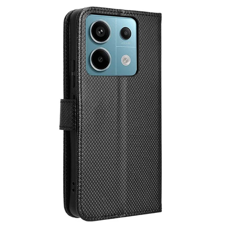 For Xiaomi Redmi Note 13 Pro 5G / Poco X6 5G Phone Case Anti-Scratch Shell Magnetic PU Leather Wallet Phone Cover