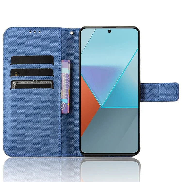 For Xiaomi Redmi Note 13 Pro 5G / Poco X6 5G Phone Case Anti-Scratch Shell Magnetic PU Leather Wallet Phone Cover