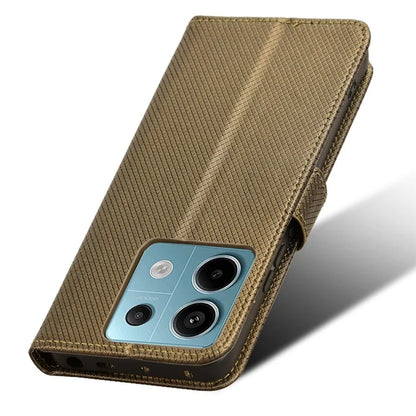For Xiaomi Redmi Note 13 Pro 5G / Poco X6 5G Phone Case Anti-Scratch Shell Magnetic PU Leather Wallet Phone Cover