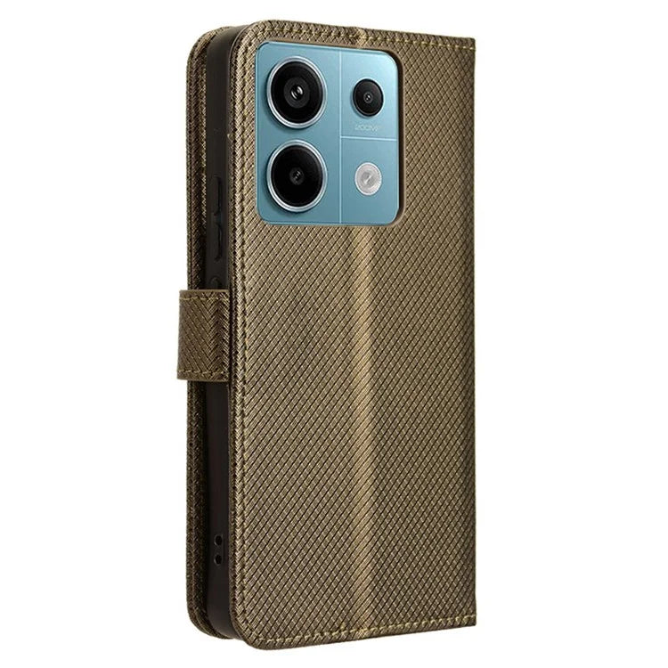 For Xiaomi Redmi Note 13 Pro 5G / Poco X6 5G Phone Case Anti-Scratch Shell Magnetic PU Leather Wallet Phone Cover