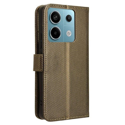 For Xiaomi Redmi Note 13 Pro 5G / Poco X6 5G Phone Case Anti-Scratch Shell Magnetic PU Leather Wallet Phone Cover
