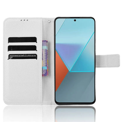 For Xiaomi Redmi Note 13 Pro 5G / Poco X6 5G Phone Case Anti-Scratch Shell Magnetic PU Leather Wallet Phone Cover