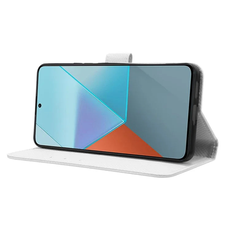 For Xiaomi Redmi Note 13 Pro 5G / Poco X6 5G Phone Case Anti-Scratch Shell Magnetic PU Leather Wallet Phone Cover