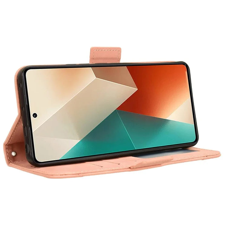 For Xiaomi Redmi Note 13 5G Case Slim-Fit PU Leather Phone Stand Cover Wallet