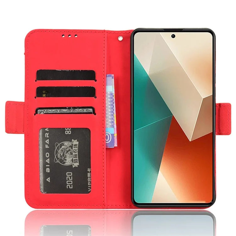 For Xiaomi Redmi Note 13 5G Case Slim-Fit PU Leather Phone Stand Cover Wallet
