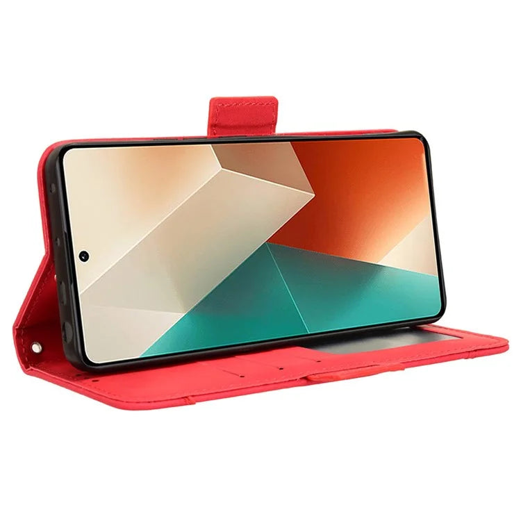For Xiaomi Redmi Note 13 5G Case Slim-Fit PU Leather Phone Stand Cover Wallet