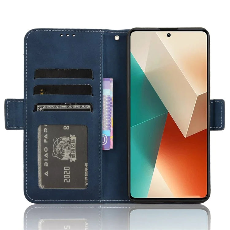 For Xiaomi Redmi Note 13 5G Case Slim-Fit PU Leather Phone Stand Cover Wallet