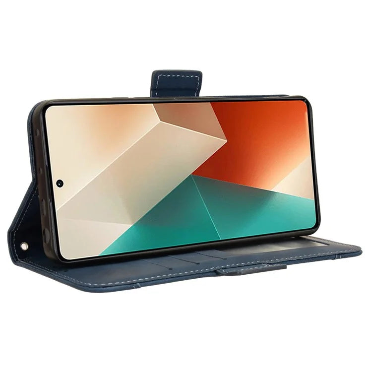 For Xiaomi Redmi Note 13 5G Case Slim-Fit PU Leather Phone Stand Cover Wallet