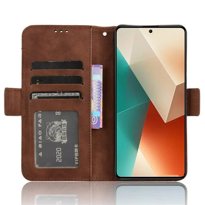 For Xiaomi Redmi Note 13 5G Case Slim-Fit PU Leather Phone Stand Cover Wallet