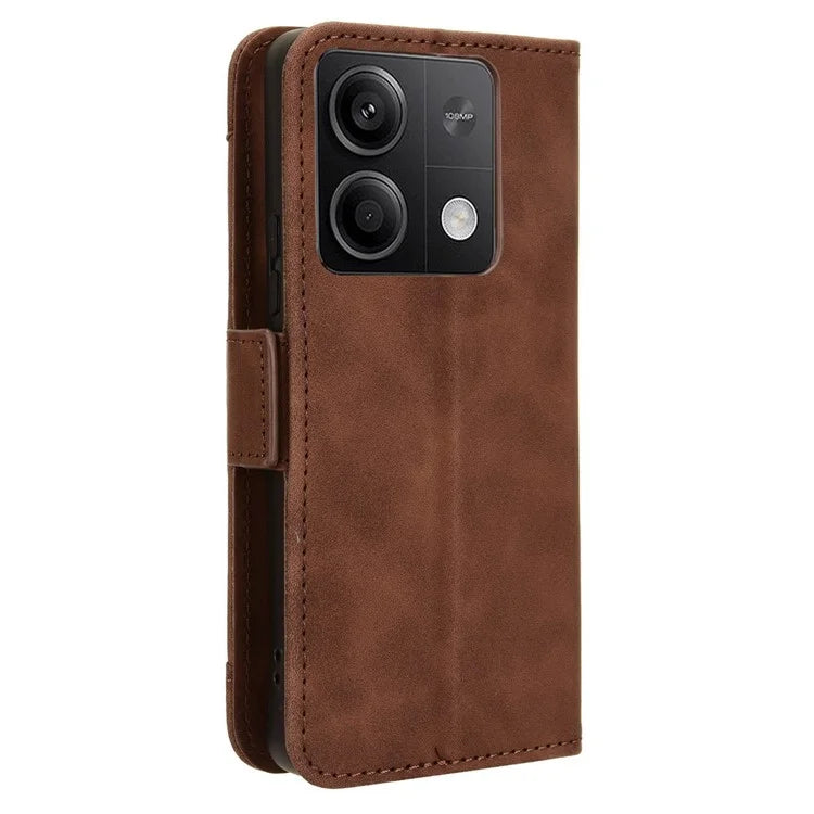 For Xiaomi Redmi Note 13 5G Case Slim-Fit PU Leather Phone Stand Cover Wallet