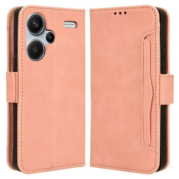 For Xiaomi Redmi Note 13 Pro+ 5G Anti-Scratch Phone Shell Leather Case Wallet Stand Phone Cover