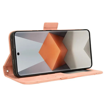 For Xiaomi Redmi Note 13 Pro+ 5G Anti-Scratch Phone Shell Leather Case Wallet Stand Phone Cover