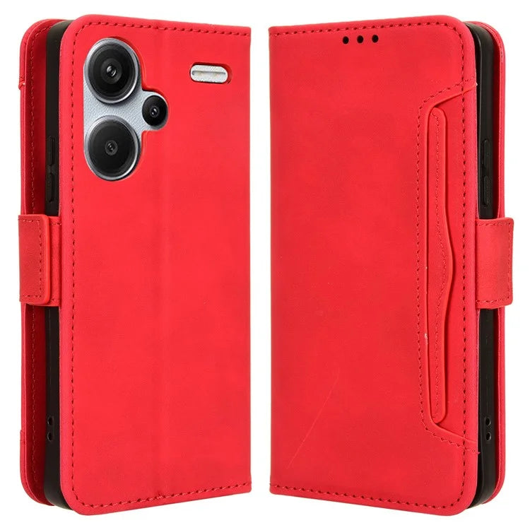 For Xiaomi Redmi Note 13 Pro+ 5G Anti-Scratch Phone Shell Leather Case Wallet Stand Phone Cover