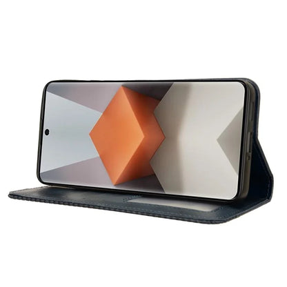 Retro Leather Phone Cover for Xiaomi Redmi Note 13 Pro+ Wallet Magnetic Leather Phone Case
