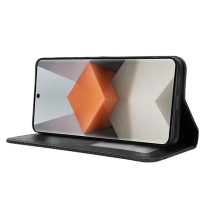 Retro Leather Phone Cover for Xiaomi Redmi Note 13 Pro+ Wallet Magnetic Leather Phone Case