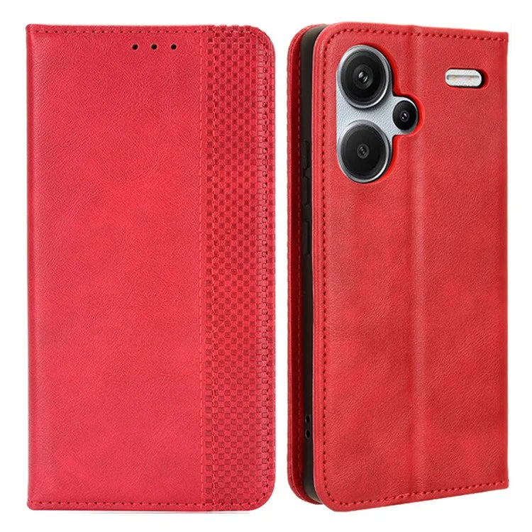 Retro Leather Phone Cover for Xiaomi Redmi Note 13 Pro+ Wallet Magnetic Leather Phone Case