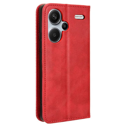 Retro Leather Phone Cover for Xiaomi Redmi Note 13 Pro+ Wallet Magnetic Leather Phone Case