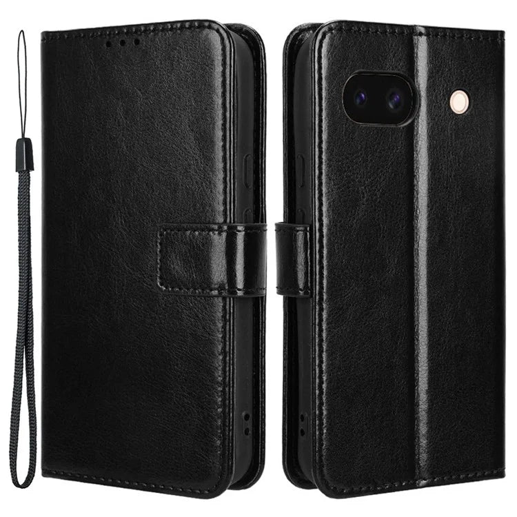 For Google Pixel 8a Leather Case Stand Wallet Leather Phone Cover