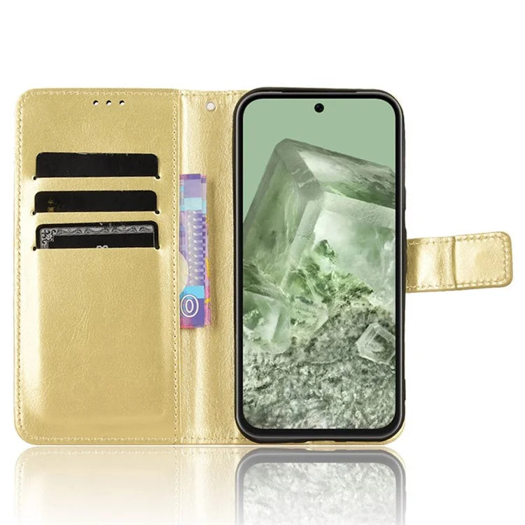 For Google Pixel 8a Leather Case Stand Wallet Leather Phone Cover
