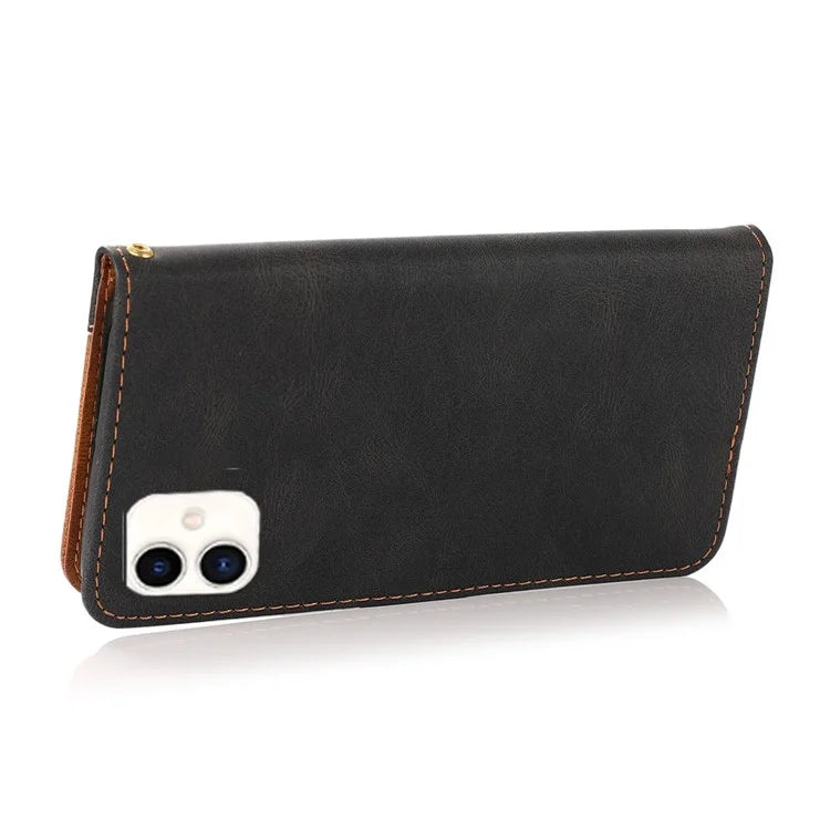 For Samsung Galaxy A05 4G Case Stand Color Splicing PU Leather Wallet Phone Cover