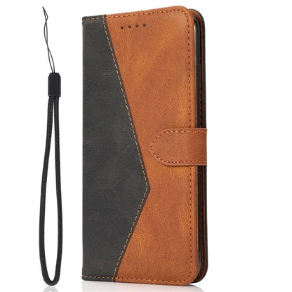 For Samsung Galaxy A05 4G Case Stand Color Splicing PU Leather Wallet Phone Cover