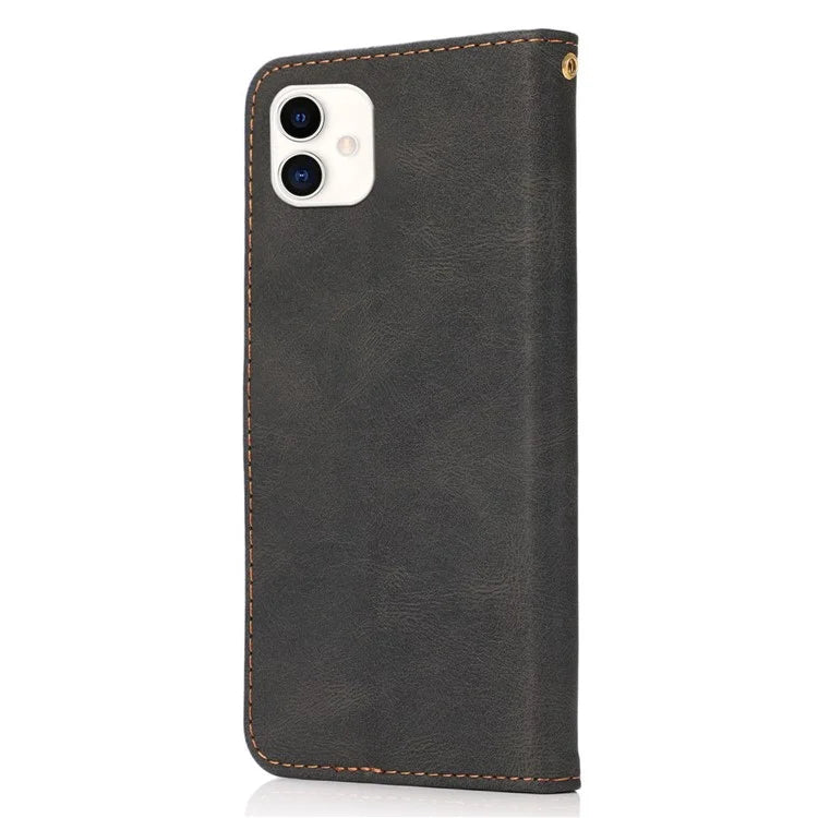 For Samsung Galaxy A05 4G Case Stand Color Splicing PU Leather Wallet Phone Cover