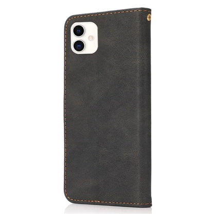 For Samsung Galaxy A05 4G Case Stand Color Splicing PU Leather Wallet Phone Cover