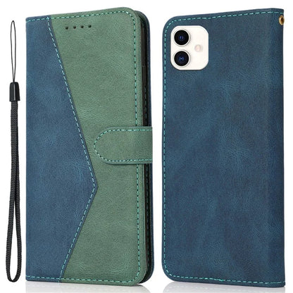 For Samsung Galaxy A05 4G Case Stand Color Splicing PU Leather Wallet Phone Cover