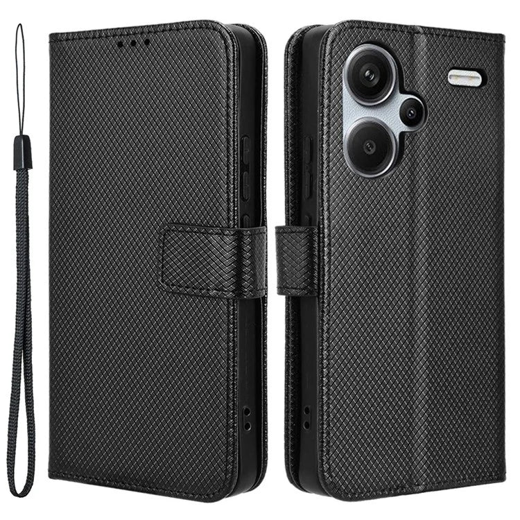 For Xiaomi Redmi Note 13 Pro+ 5G Case TPU + PU Leather Wallet Smartphone Shell Cover