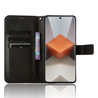 For Xiaomi Redmi Note 13 Pro+ 5G Case TPU + PU Leather Wallet Smartphone Shell Cover