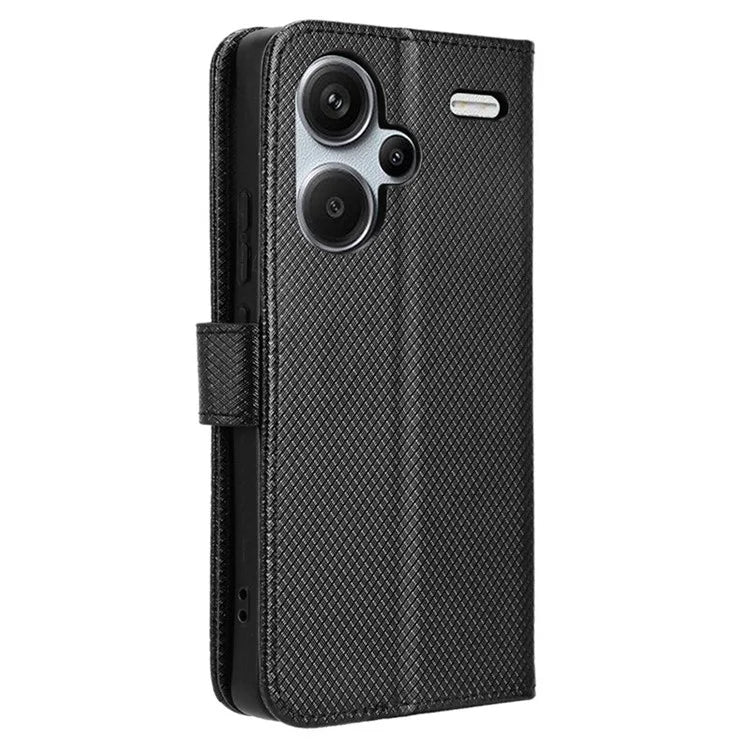 For Xiaomi Redmi Note 13 Pro+ 5G Case TPU + PU Leather Wallet Smartphone Shell Cover