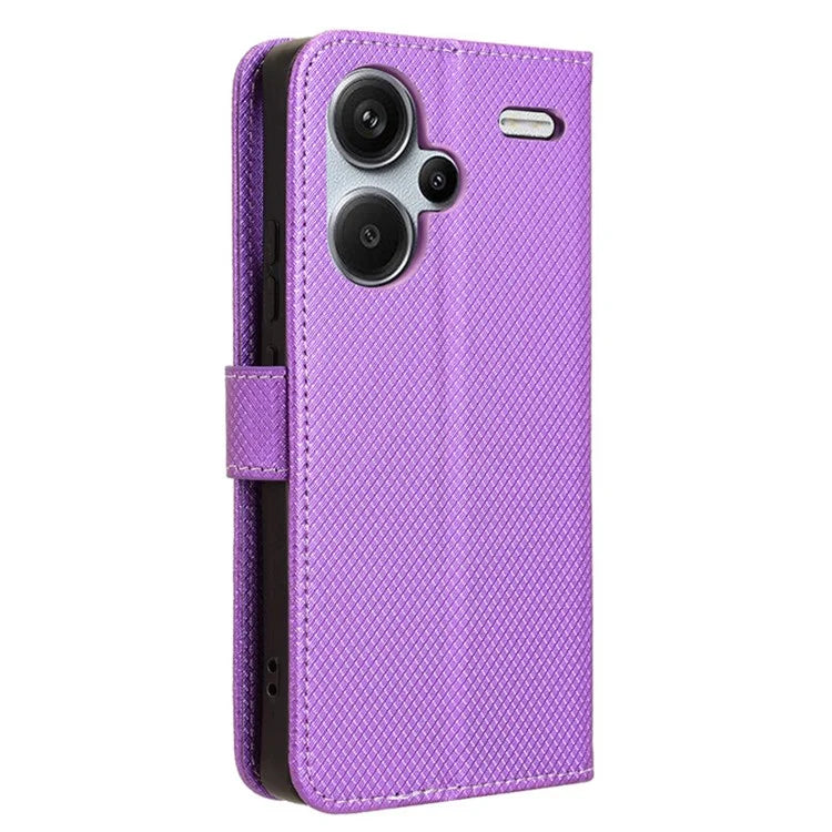 For Xiaomi Redmi Note 13 Pro+ 5G Case TPU + PU Leather Wallet Smartphone Shell Cover