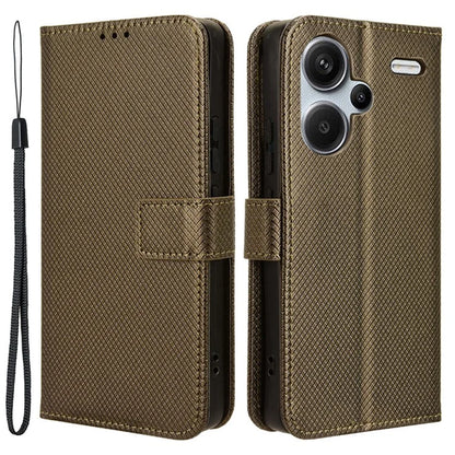 For Xiaomi Redmi Note 13 Pro+ 5G Case TPU + PU Leather Wallet Smartphone Shell Cover