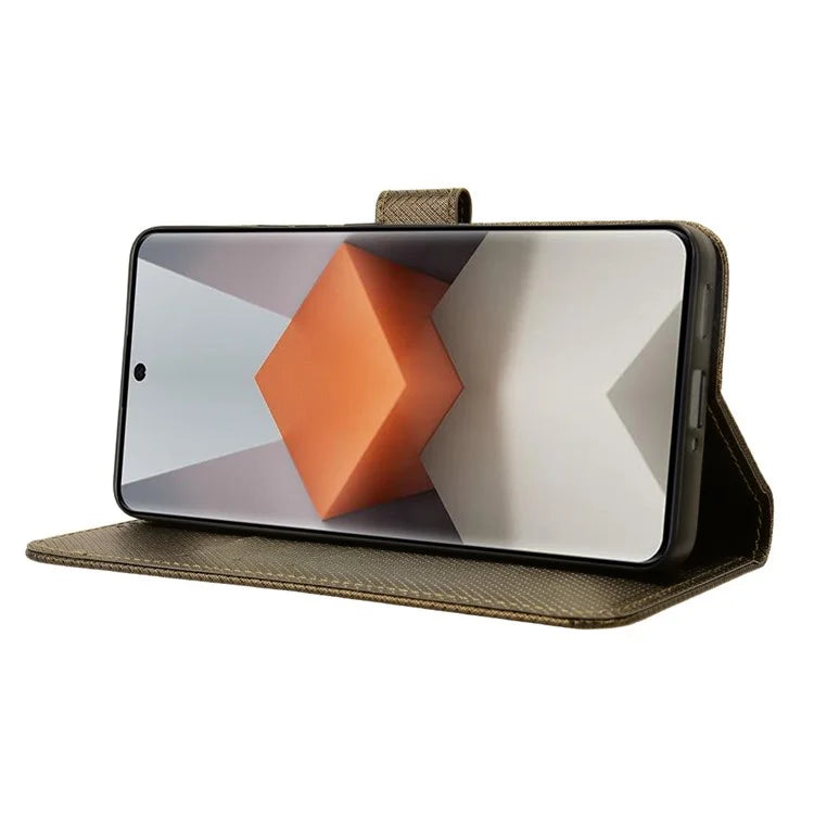 For Xiaomi Redmi Note 13 Pro+ 5G Case TPU + PU Leather Wallet Smartphone Shell Cover