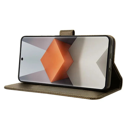 For Xiaomi Redmi Note 13 Pro+ 5G Case TPU + PU Leather Wallet Smartphone Shell Cover