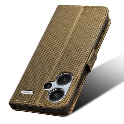 For Xiaomi Redmi Note 13 Pro+ 5G Case TPU + PU Leather Wallet Smartphone Shell Cover