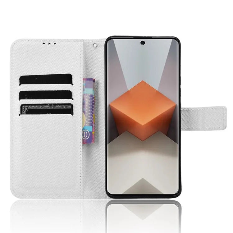 For Xiaomi Redmi Note 13 Pro+ 5G Case TPU + PU Leather Wallet Smartphone Shell Cover