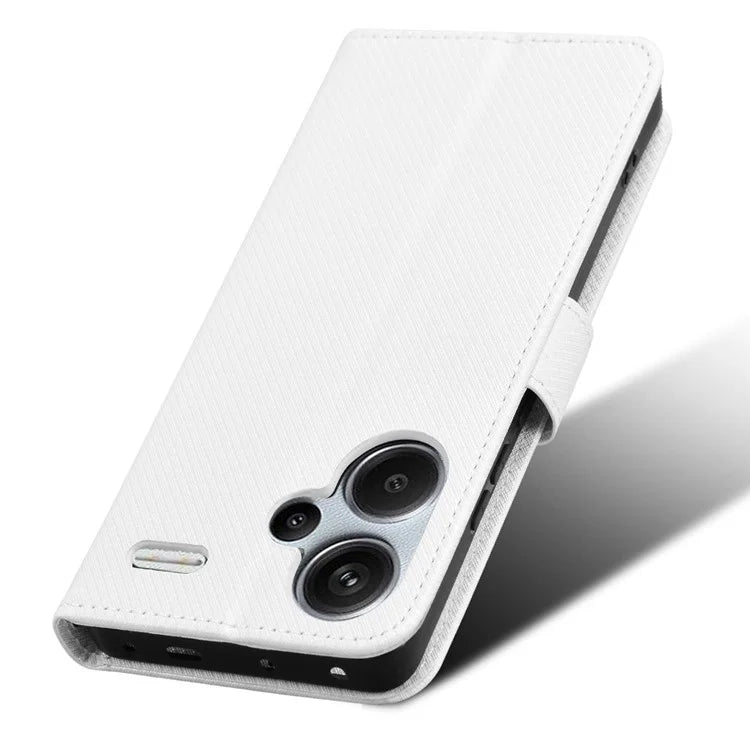 For Xiaomi Redmi Note 13 Pro+ 5G Case TPU + PU Leather Wallet Smartphone Shell Cover