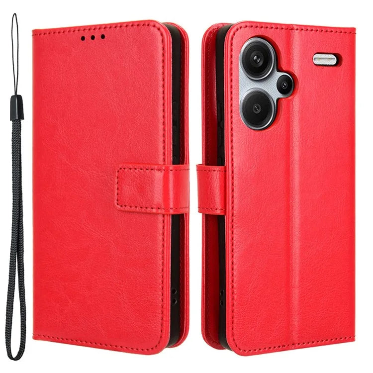 For Xiaomi Redmi Note 13 Pro+ Cell Phone Shell Crazy Horse Texture Cover Phone Case Wallet