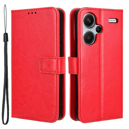 For Xiaomi Redmi Note 13 Pro+ Cell Phone Shell Crazy Horse Texture Cover Phone Case Wallet