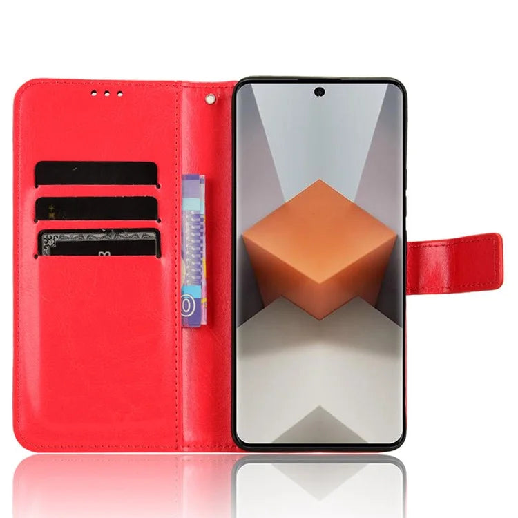 For Xiaomi Redmi Note 13 Pro+ Cell Phone Shell Crazy Horse Texture Cover Phone Case Wallet