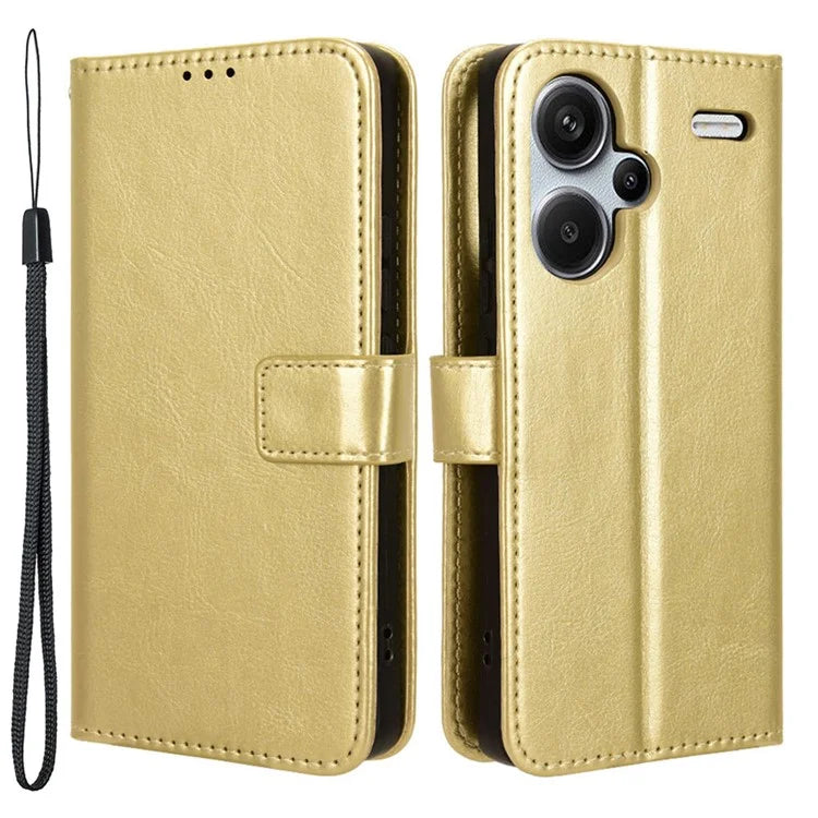 For Xiaomi Redmi Note 13 Pro+ Cell Phone Shell Crazy Horse Texture Cover Phone Case Wallet