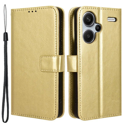 For Xiaomi Redmi Note 13 Pro+ Cell Phone Shell Crazy Horse Texture Cover Phone Case Wallet