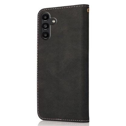For Samsung Galaxy A05s 4G Case Color Splicing Anti-drop PU Leather Phone Cover
