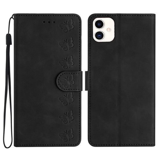 For Samsung Galaxy A05 4G Case Imprinted Butterfly PU Leather Wallet Stand Phone Cover