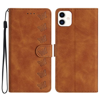 For Samsung Galaxy A05 4G Case Imprinted Butterfly PU Leather Wallet Stand Phone Cover