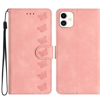 For Samsung Galaxy A05 4G Case Imprinted Butterfly PU Leather Wallet Stand Phone Cover